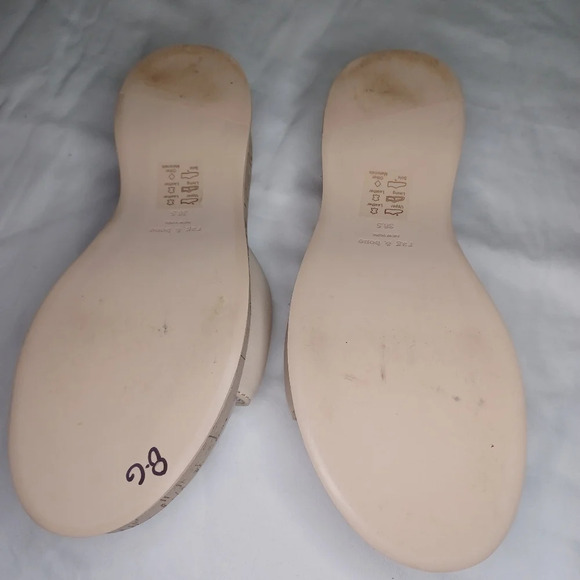 Rag & Bone Sommer Leather Platform Slides Size 38.5 US 8.5 - Picture 10 of 16